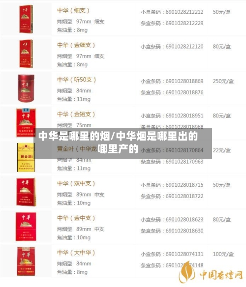中华是哪里的烟/中华烟是哪里出的哪里产的-第3张图片