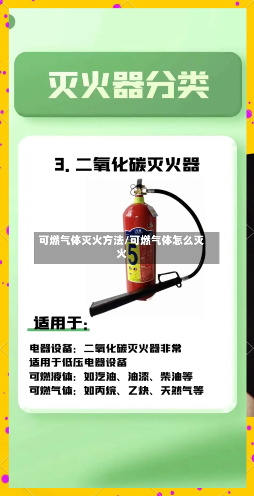 可燃气体灭火方法/可燃气体怎么灭火