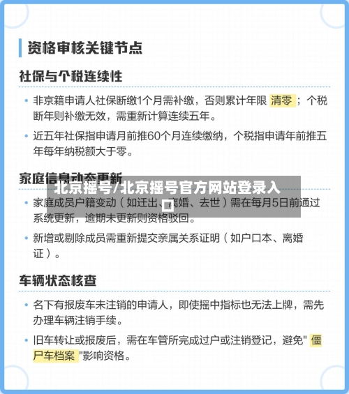 北京摇号/北京摇号官方网站登录入口