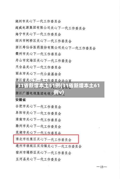 31省新增本土51例(31省新增本土61例v)-第2张图片