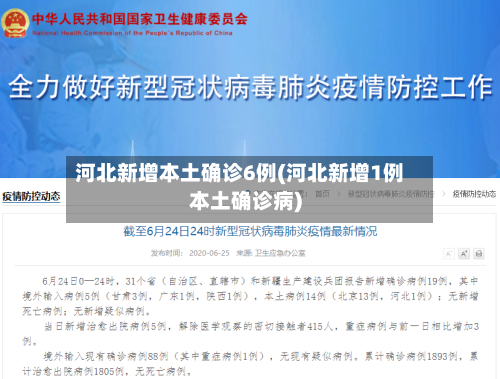 河北新增本土确诊6例(河北新增1例本土确诊病)-第3张图片