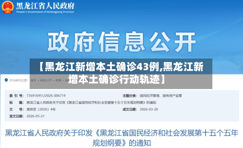 【黑龙江新增本土确诊43例,黑龙江新增本土确诊行动轨迹】-第2张图片
