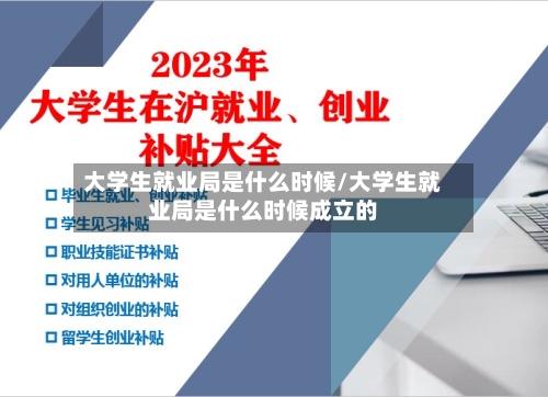大学生就业局是什么时候/大学生就业局是什么时候成立的