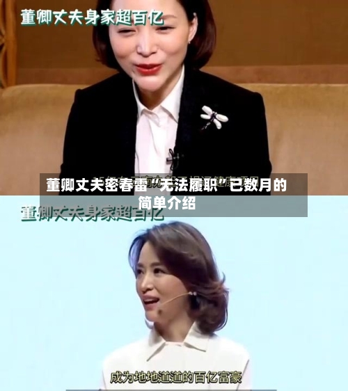 董卿丈夫密春雷“无法履职”已数月的简单介绍-第2张图片