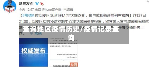 查询地区疫情历史/疫情记录查询-第2张图片