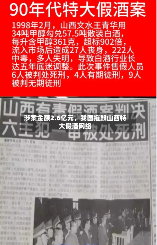 涉案金额2.6亿元，我国摧毁山西特大假酒网络-第3张图片