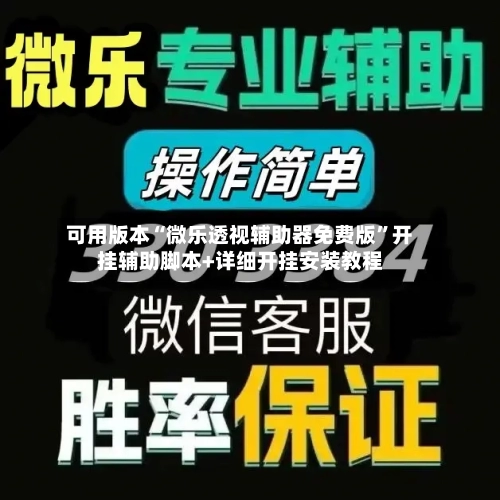 可用版本“微乐透视辅助器免费版”开挂辅助脚本+详细开挂安装教程-第3张图片
