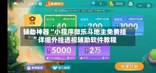 辅助神器“小程序微乐斗地主免费挂”详细外挂透视辅助软件教程-第2张图片