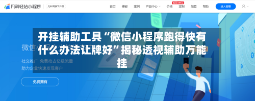 开挂辅助工具“微信小程序跑得快有什么办法让牌好”揭秘透视辅助万能挂-第2张图片