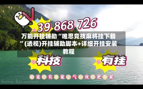 万能开挂辅助“唯思竞技麻将挂下载”(透视)开挂辅助脚本+详细开挂安装教程-第2张图片