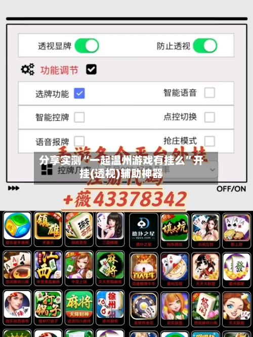 分享实测“一起温州游戏有挂么”开挂(透视)辅助神器-第2张图片