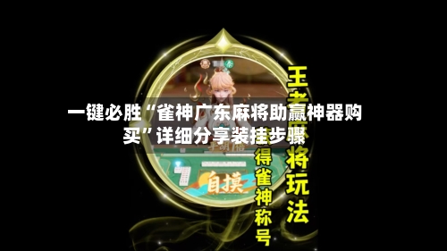 一键必胜“雀神广东麻将助赢神器购买”详细分享装挂步骤-第3张图片