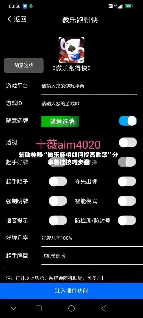 辅助神器“微乐麻将如何提高胜率”分享装挂技巧步骤-第3张图片