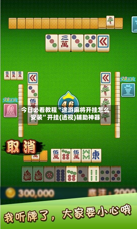 今日必看教程“途游麻将开挂怎么安装	”开挂(透视)辅助神器-第2张图片