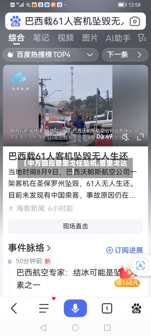 【中方回应普里戈任坠机,普里戈达】-第3张图片