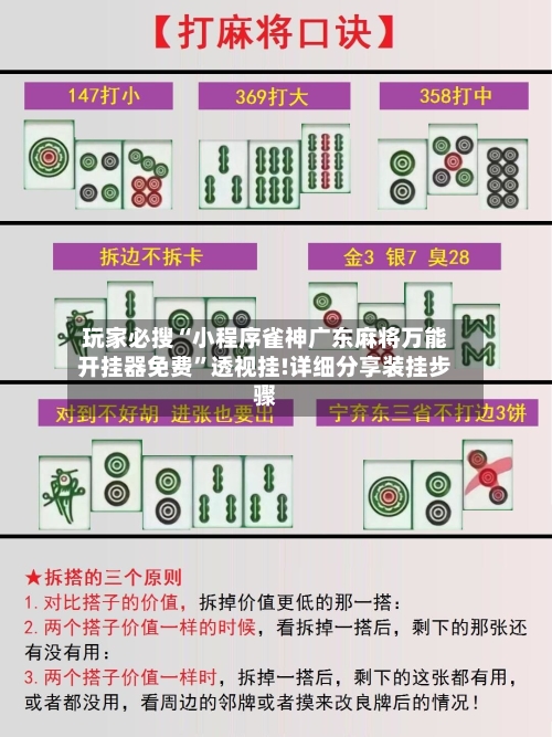 玩家必搜“小程序雀神广东麻将万能开挂器免费”透视挂!详细分享装挂步骤-第2张图片