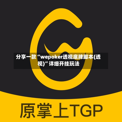 分享一款“wepoker透视底牌脚本(透视)”详细开挂玩法-第3张图片