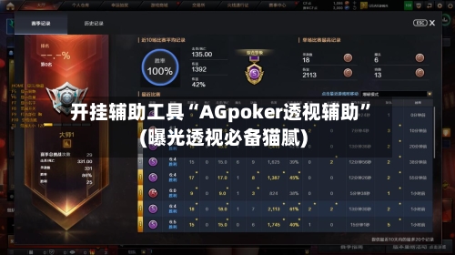开挂辅助工具“AGpoker透视辅助”(曝光透视必备猫腻)-第2张图片