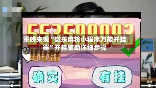 重磅来袭“微乐麻将小程序万能开挂器”开挂辅助详细步骤-第2张图片