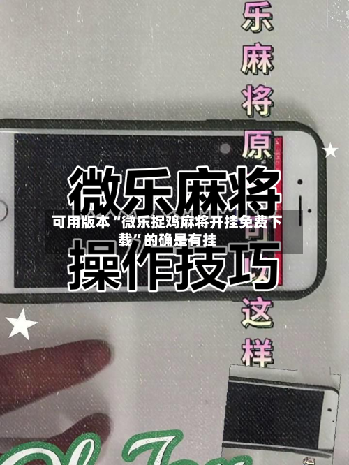 可用版本“微乐捉鸡麻将开挂免费下载	”的确是有挂-第2张图片