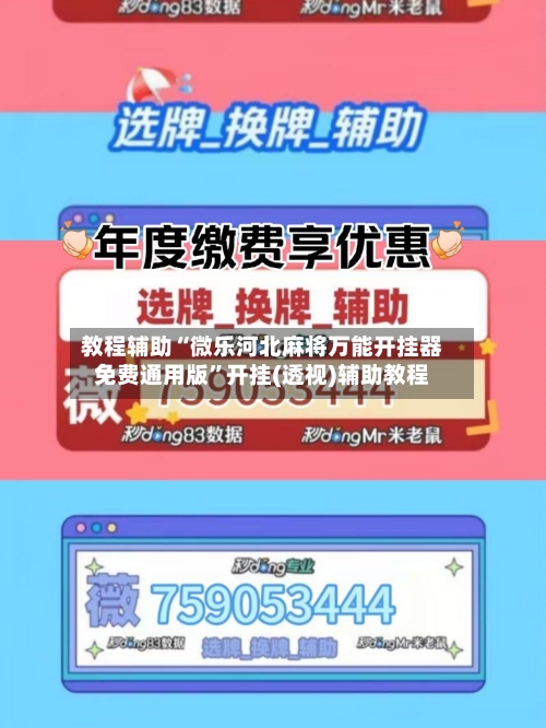 教程辅助“微乐河北麻将万能开挂器免费通用版	”开挂(透视)辅助教程-第2张图片