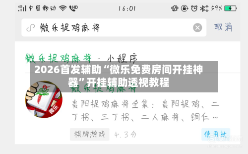 2026首发辅助“微乐免费房间开挂神器	”开挂辅助透视教程-第2张图片