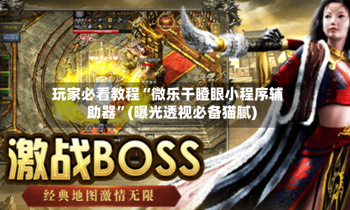 玩家必看教程“微乐干瞪眼小程序辅助器”(曝光透视必备猫腻)-第2张图片