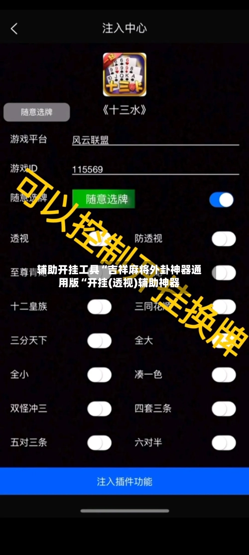 辅助开挂工具“吉祥麻将外卦神器通用版“开挂(透视)辅助神器