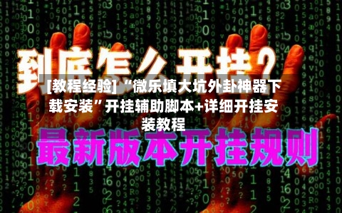 [教程经验] “微乐填大坑外卦神器下载安装”开挂辅助脚本+详细开挂安装教程-第2张图片