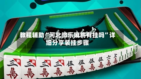教程辅助“河北微乐麻将有挂吗”详细分享装挂步骤-第2张图片