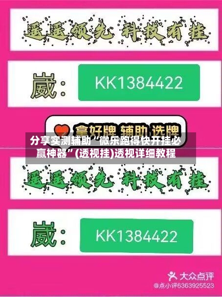 分享实测辅助“微乐跑得快开挂必赢神器”(透视挂)透视详细教程-第3张图片