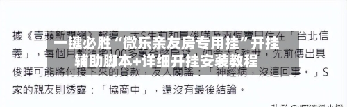 一键必胜“微乐亲友房专用挂	”开挂辅助脚本+详细开挂安装教程-第2张图片