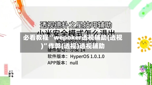 必看教程“wepoker透视辅助(透视)	”作弊(透视)透视辅助-第2张图片