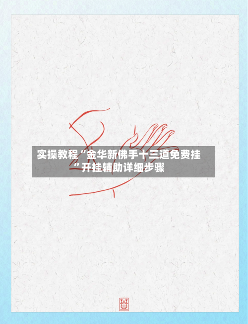 实操教程“金华新佛手十三道免费挂”开挂辅助详细步骤-第3张图片