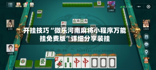 开挂技巧“微乐河南麻将小程序万能挂免费版”详细分享装挂-第2张图片