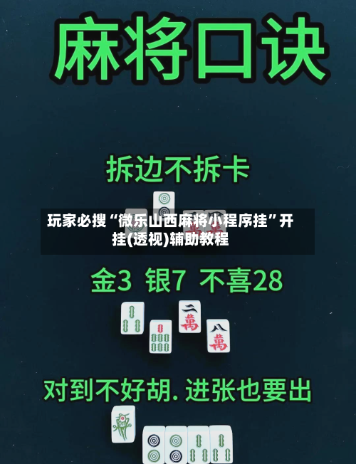 玩家必搜“微乐山西麻将小程序挂	”开挂(透视)辅助教程-第2张图片