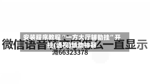 安装程序教程“一方大厅辅助挂”开挂(透视)辅助神器-第2张图片