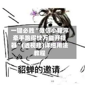 一键必胜“微信小程序牵手跑得快万能开挂器”(透视挂)详细用法教程-第2张图片