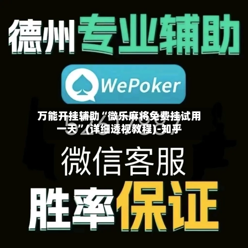 万能开挂辅助“微乐麻将免费挂试用一天”(详细透视教程)-知乎-第2张图片