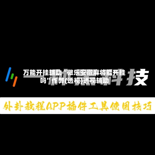 万能开挂辅助“微乐安徽麻将能开挂吗	”作弊(透视)透视辅助-第3张图片