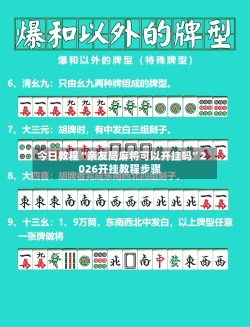 今日教程“亲友局麻将可以开挂吗”2026开挂教程步骤-第2张图片
