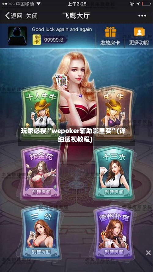 玩家必搜“wepoker辅助哪里买”(详细透视教程)-第2张图片