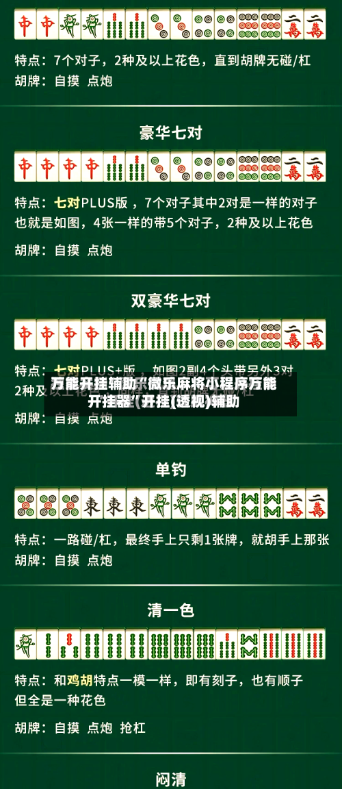 万能开挂辅助“微乐麻将小程序万能开挂器	”开挂(透视)辅助-第3张图片