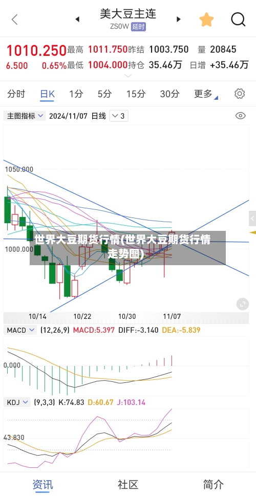 世界大豆期货行情(世界大豆期货行情走势图)