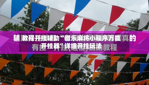 教程开挂辅助“微乐麻将小程序万能开挂器	”详细开挂玩法-第3张图片
