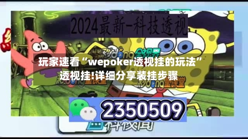 玩家速看“wepoker透视挂的玩法”透视挂!详细分享装挂步骤