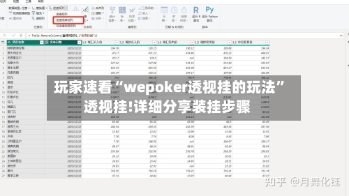 玩家速看“wepoker透视挂的玩法”透视挂!详细分享装挂步骤-第3张图片