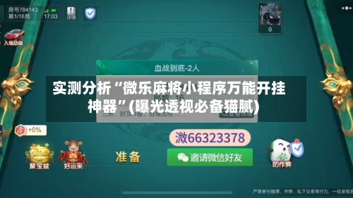 实测分析“微乐麻将小程序万能开挂神器”(曝光透视必备猫腻)-第3张图片