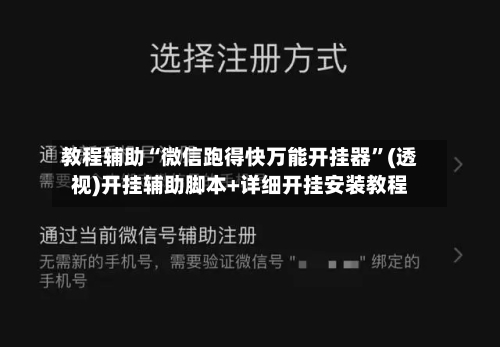 教程辅助“微信跑得快万能开挂器	”(透视)开挂辅助脚本+详细开挂安装教程-第2张图片