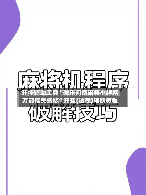 开挂辅助工具“微乐河南麻将小程序万能挂免费版	”开挂(透视)辅助教程-第2张图片